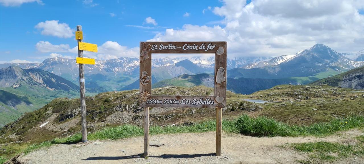 Agreable Appartement De 6 Pers Au Pieds Des Pistes ,Wifi Gratuit A Saint-Sorlin-D'Arves Labelise 3 Etoiles Au Gite De France Buitenkant foto